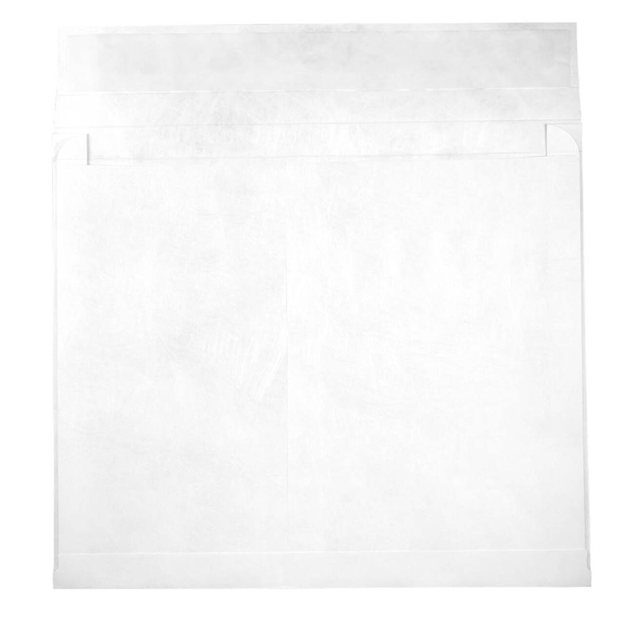 JAM Paper White Tyvek® Expandable Peel & Seal Closure Booklet Envelopes, 100ct.